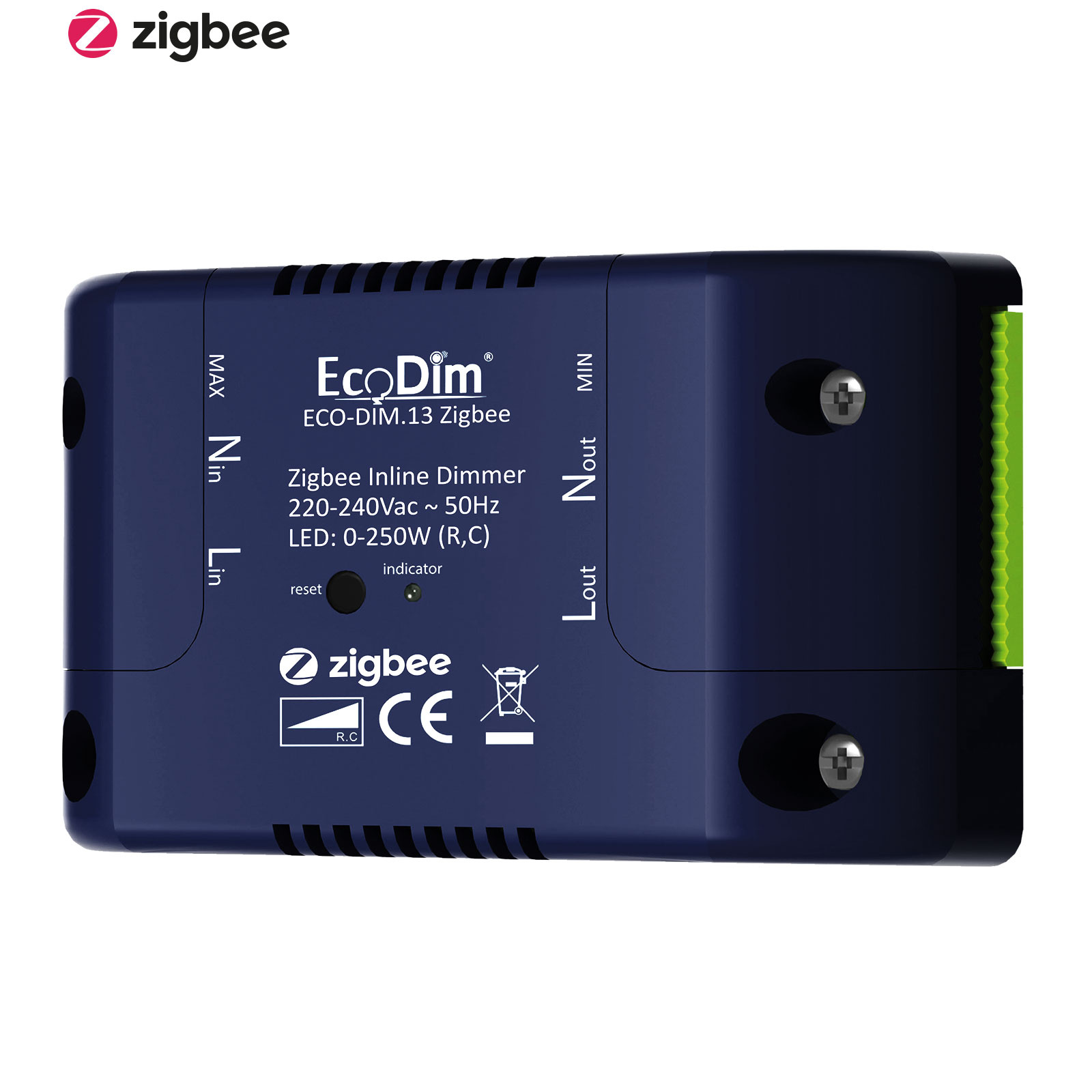 ECO-DIM.13 inline dimmer Zigbee 250W