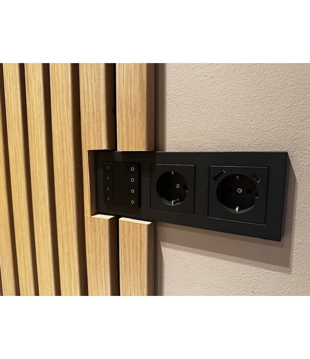 ED-10015 Draadloze schakelaar Zigbee 4 groepen zwart