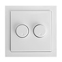 ED-10073 Duo dimmerknop passend in Busch-Jaeger Future Linear incl. centraalplaat en raamwerk