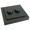 ED-10074 Duo dimmerknop Busch-Jaeger Future Linear mat zwart incl. centraalplaat en raamwerk