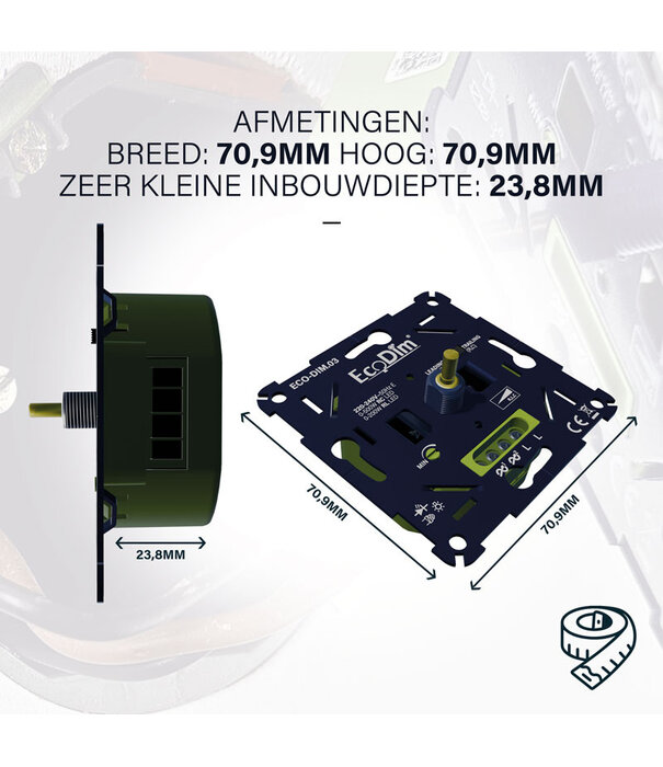 ECO-DIM.03 Led dimmer universal 0-500W (RLC)