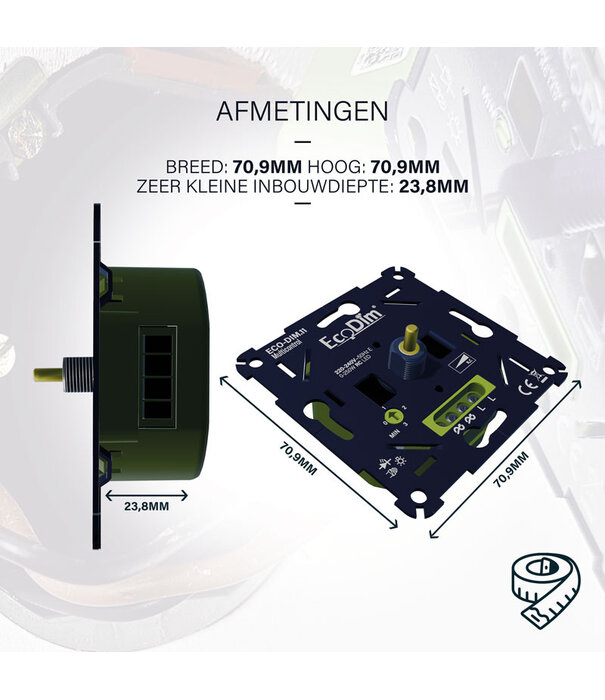 ECO-DIM.11 Multicontrol LED-Dimmer universal 0-250W (RC)