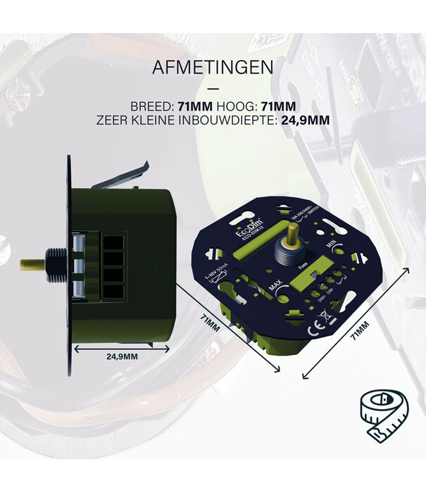 ECO-DIM.12 led dimmer 1-10V (50mA)
