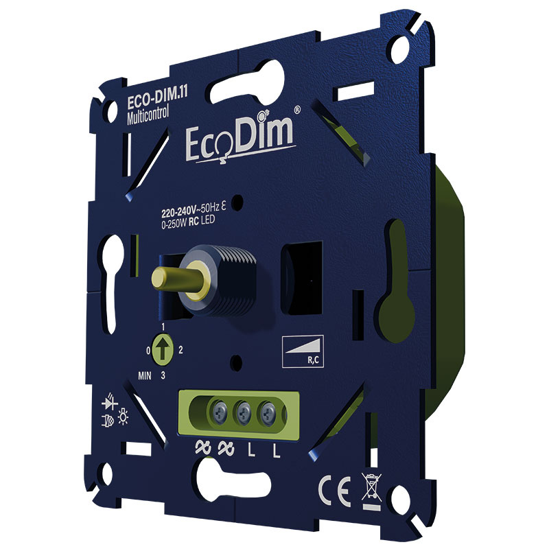 Duo pak ECO-DIM.11 Multicontrol led dimmer universeel 0-250W (RC)