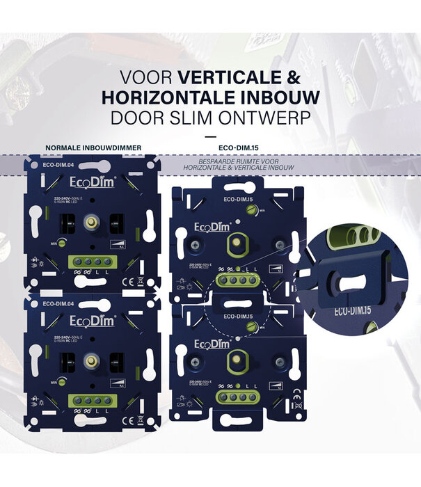 ECO-DIM.15 Variateur de lumière universel 0-150W (RC)
