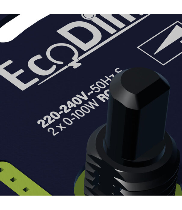 ECO-DIM.05 Zigbee led dimmer duo 2x 0-100W phase cut (RC)