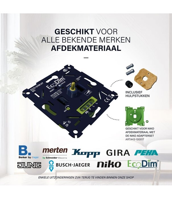 ECO-DIM.07 Led dimmer WiFi druk/draai 0-250W