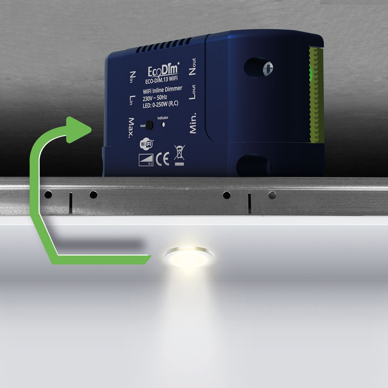 ECO-DIM.13 inline dimmer WiFi 250W