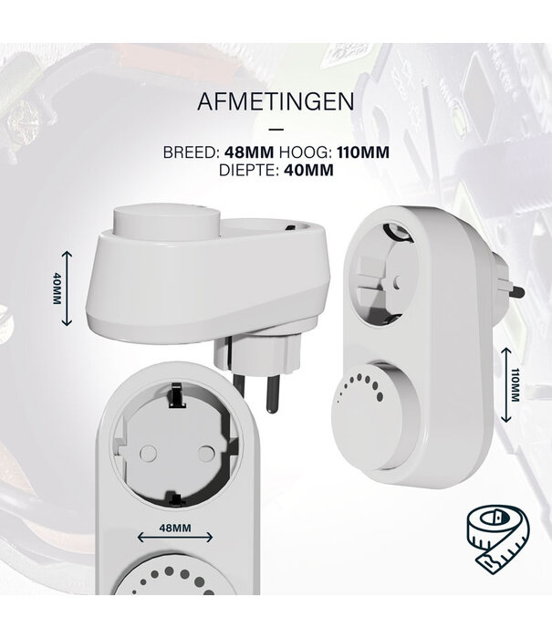 ECO-DIM.06 Led stekkerdimmer 0-100W