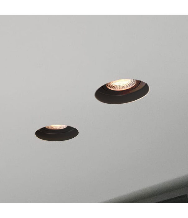ED-10084 Luminaire spot sans garniture/ cadre stucco noir
