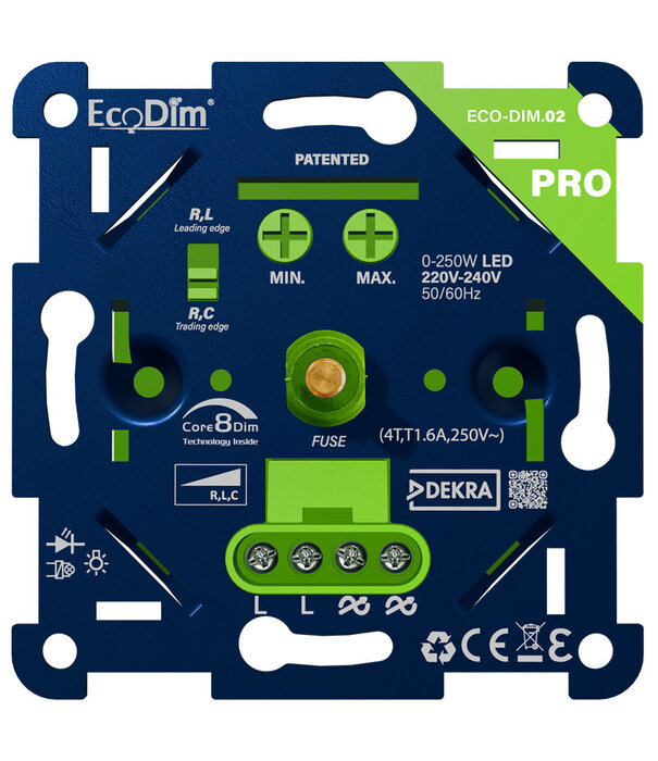 ECO-DIM.02 PRO Led dimmer universeel 0-250W (RLC)