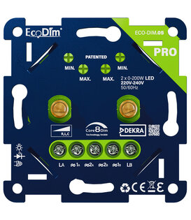 ECO-DIM.05 PRO Variateur LED duo 2x 0-200W (RLC)