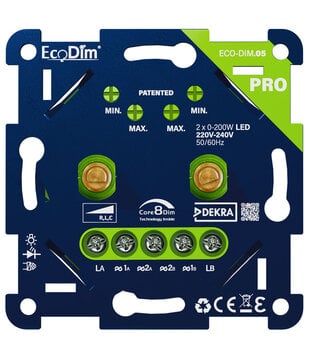 ECO-DIM.05 PRO Variateur LED duo 2x 0-200W (RLC)