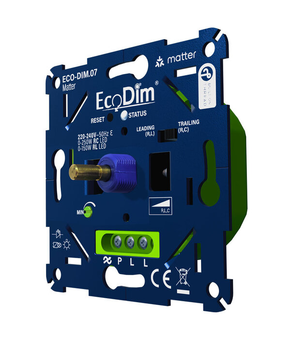 ECO-DIM.07 Led dimmer Matter druk/draai 0-250W RLC