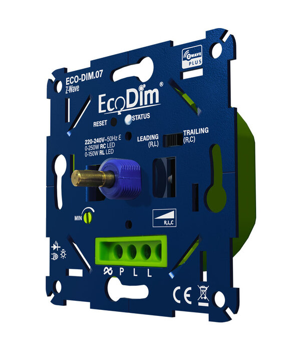 ECO-DIM.07 Led dimmer Z-Wave druk/draai 0-250W (RLC)