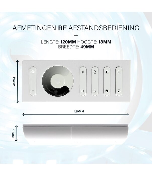 ED-10086 RF kit single colour: Controller + Afstandsbediening