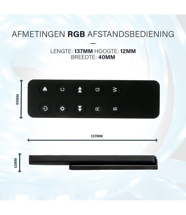 ED-10087 RF kit RGB: Controller + Afstandsbediening