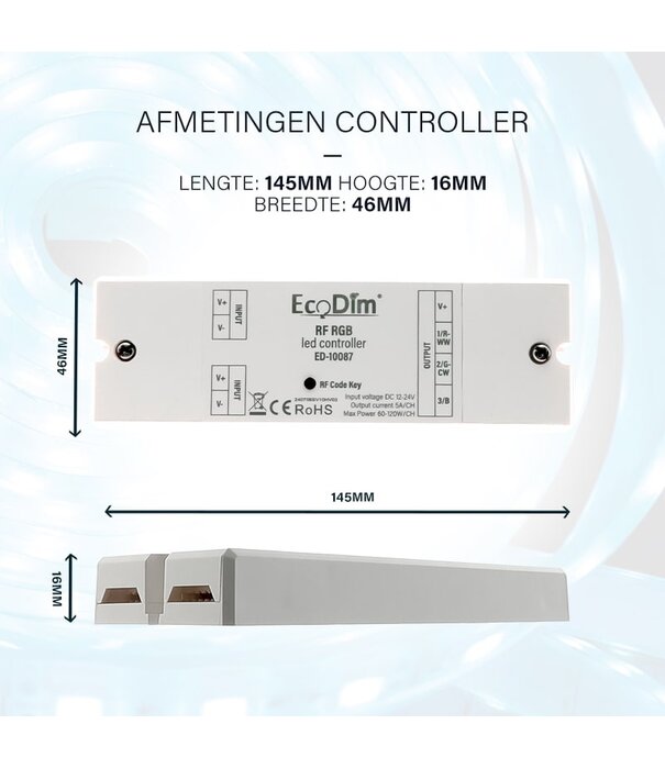 ED-10087 RF kit RGB: Controller + Afstandsbediening