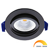 ED-10023 Led inbouwspot kleine inbouwdiepte IP54 dim to warm, rond, zwart, 75mm