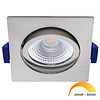 ED-10027 Led inbouwspot kleine inbouwdiepte IP54 dim to warm, vierkant, geb. nikkel, 75mm