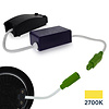 ED-10030 Led inbouwspot kleine inbouwdiepte IP54 warm wit, rond, geb. nikkel, 75mm
