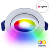ED-10079 Spot encastré LED dimmable Zigbee blanc, RGBWW, faible profondeur d'encastrement, IP54