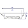 ED-10079 Spot encastré LED dimmable Zigbee blanc, RGBWW, faible profondeur d'encastrement, IP54