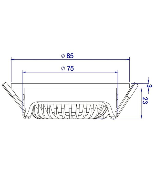 ED-10080 Zigbee dimmbarer LED-Einbaustrahler schwarz, RGBWW, kleine Einbautiefe, IP54