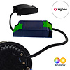 ED-10080 Spot encastré à LED gradable Zigbee noir, RGBWW, faible profondeur d'encastrement, IP54