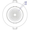 ED-10080 Spot encastré à LED gradable Zigbee noir, RGBWW, faible profondeur d'encastrement, IP54