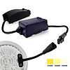 ED-10081 Led inbouwspot kleine inbouwdiepte IP65, CCT 2700K/3000K/4000K rond, wit, 68mm