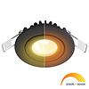ED-10060 Led inbouwspot kleine inbouwdiepte IP54 dim to warm, rond, zwart, 55mm