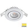 ED-10061 Led inbouwspot kleine inbouwdiepte IP54 warm wit, rond, wit, 55mm