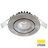 ED-10063 Led inbouwspot kleine inbouwdiepte IP54 warm wit, rond, geb. nikkel, 55mm