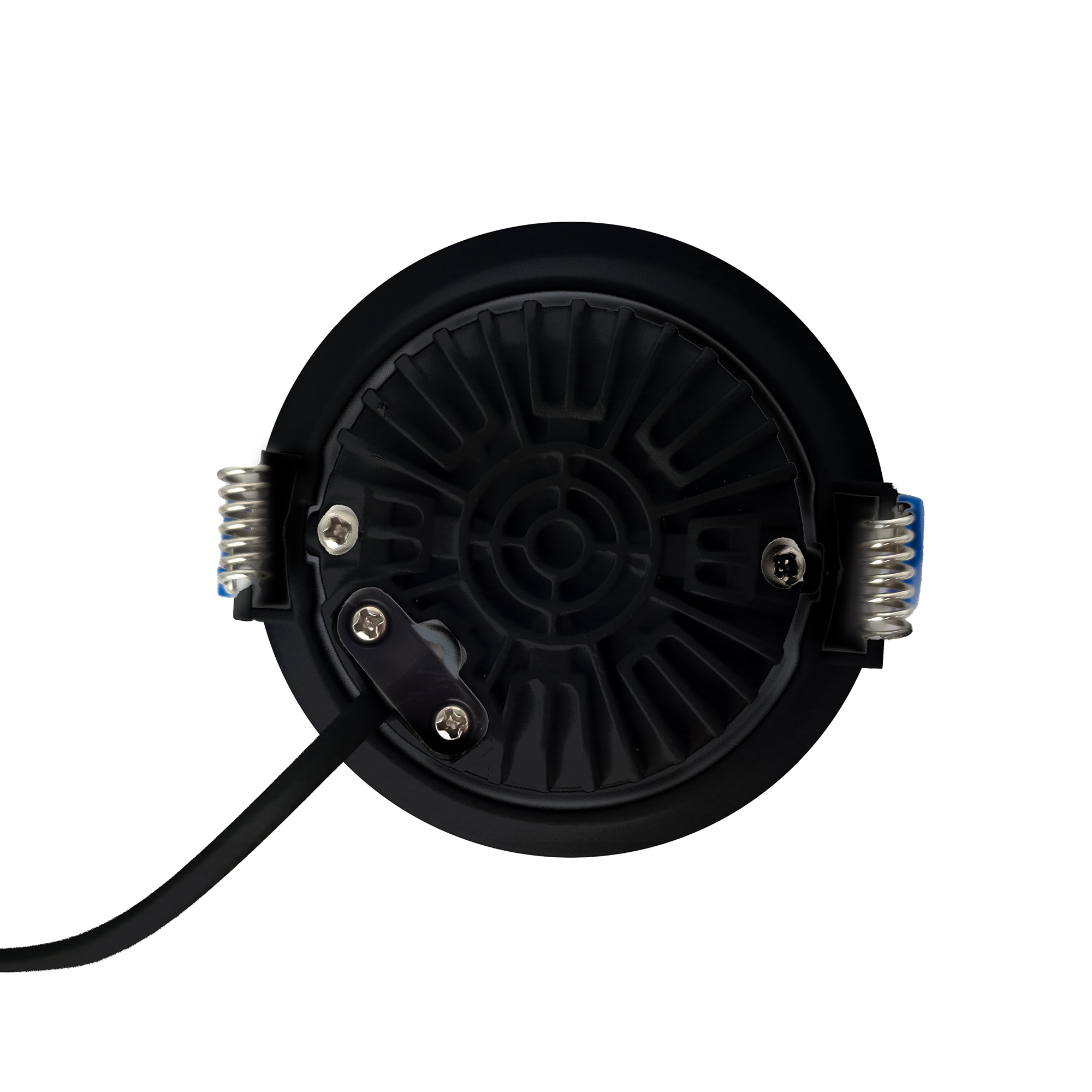 ED-10097 Led recessed downlight deepened IP54, CCT 2700K/3000K/DTW, round, black, 90mm