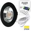 ED-10046 Led-Möbelstrahler, kleine Einbautiefe IP54 warmweiß, rund, schwarz, 55mm