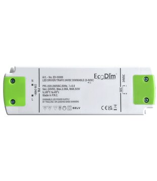 ED-10089 Pilote/trafo led 24V DC dimmable (0-50W)