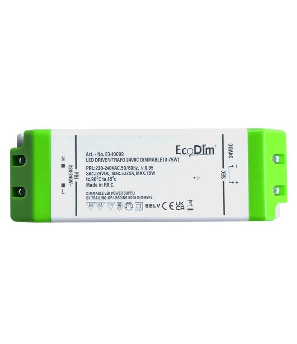 ED-10099 Led driver/trafo 24V DC dimmable (0-75W)