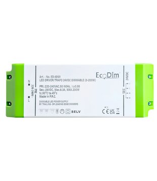 ED-10101 Led-Treiber/Trafo 24V DC dimmbar (0-200W)