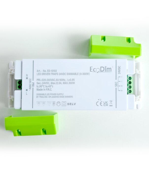 ED-10102 Led driver/trafo 24V DC dimbaar (0-300W)
