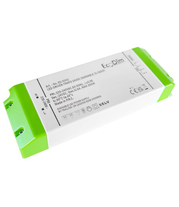 ED-10102 Led-Treiber/Trafo 24V DC dimmbar (0-300W)