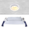 ED-10022 Led inbouwspot kleine inbouwdiepte IP54 dim to warm, rond, wit, 75mm
