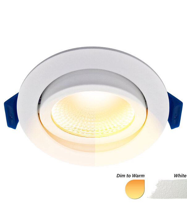 ED-10022 Led-Einbaustrahler kleine Einbautiefe IP54 gedimmt bis warm, rund, weiß, 75mm