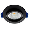 ED-10023 Led inbouwspot kleine inbouwdiepte IP54 dim to warm, rond, zwart, 75mm