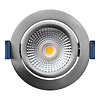 ED-10024 Led recessed spotlight small recessed depth IP54 dim to warm, round, brushed nickel, 75mm