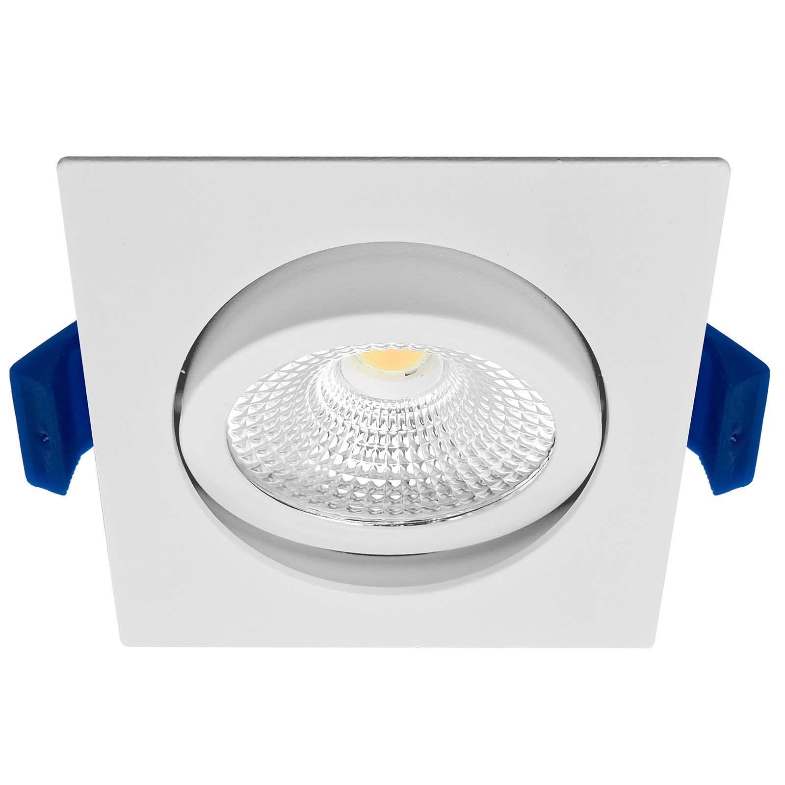 ED-10025 Led inbouwspot kleine inbouwdiepte IP54 dim to warm, vierkant, wit, 75mm