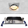ED-10027 Led-Einbaustrahler kleine Einbautiefe IP54 gedimmt bis warm, quadratisch, gebürstetes Nickel, 75mm