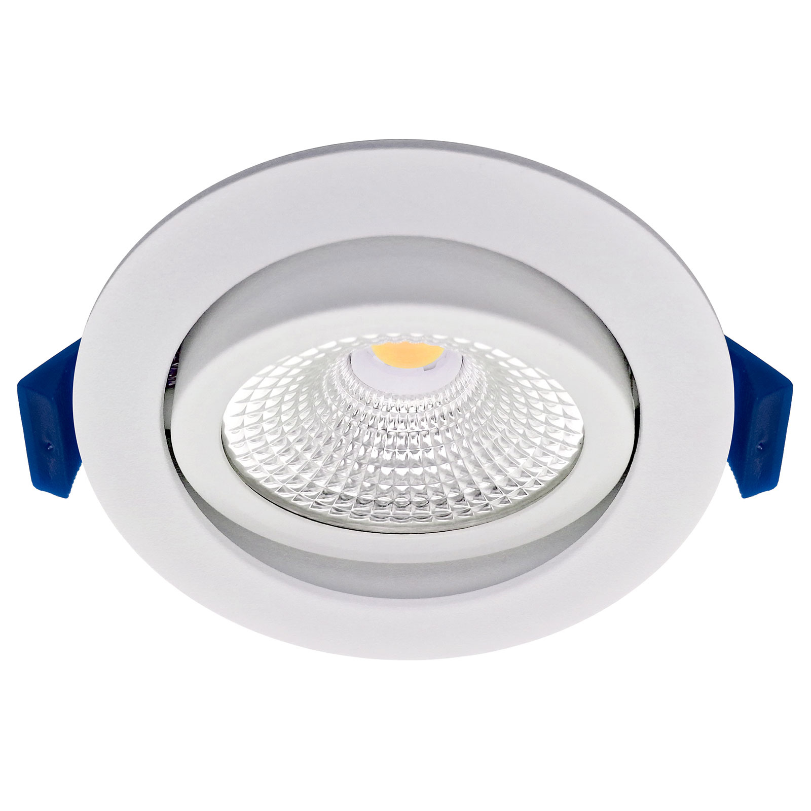 ED-10028 Led recessed spotlight small recessed depth IP54 warm white, round, white, 75mm