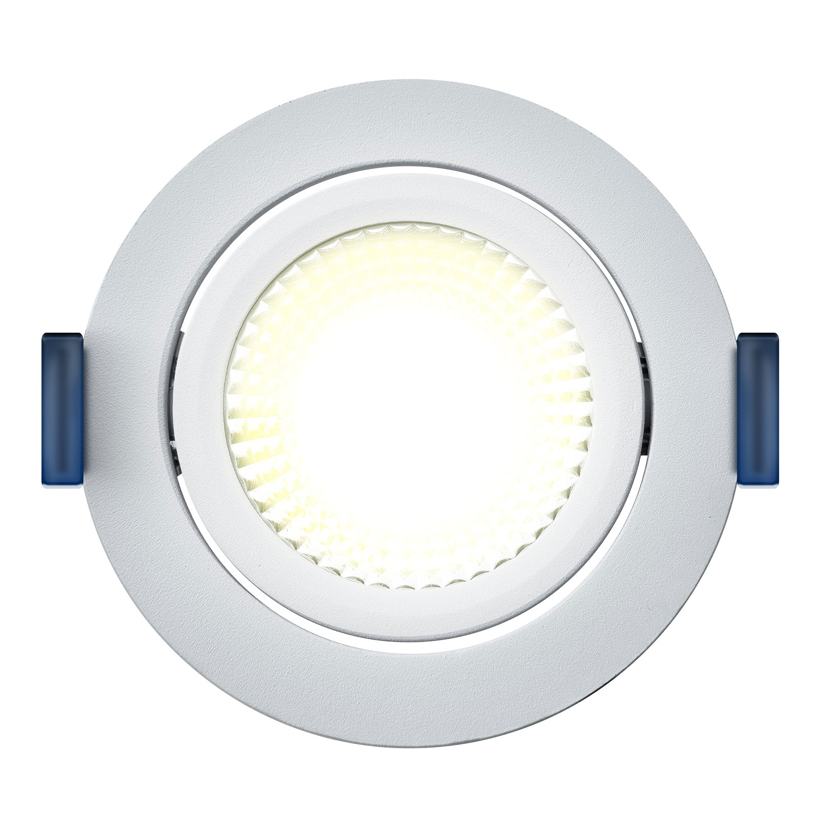 ED-10028 Led recessed spotlight small recessed depth IP54 warm white, round, white, 75mm