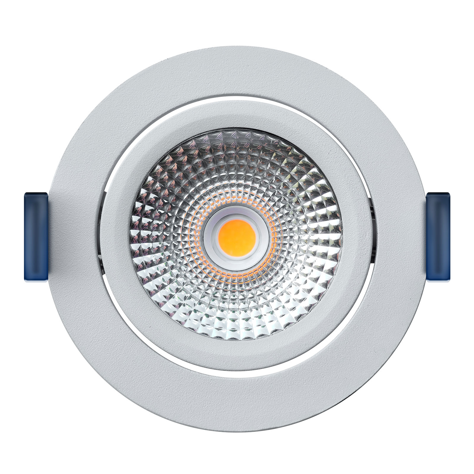 ED-10028 Led recessed spotlight small recessed depth IP54 warm white, round, white, 75mm